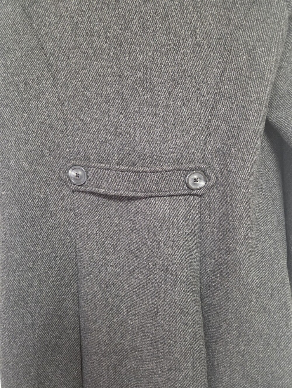 Merona Dark Charcoal Double-Breasted Peacoat Womens Size Medium - Picture 5 of 12